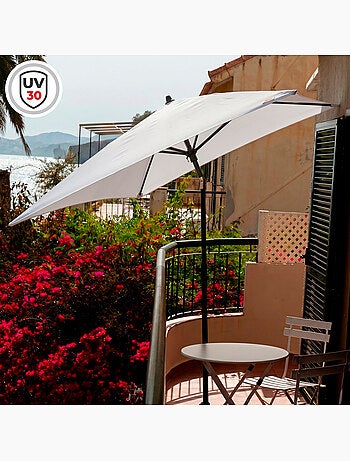 Aktive garden guarda-sol retangular para exterior proteção uv30 180x120 cm