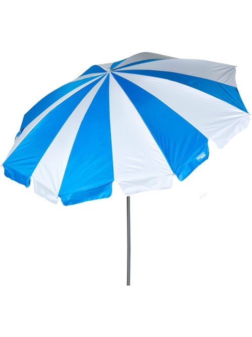 Aktive guarda-sol com 8 hastes 220 cm azul e branco com espiral de âncora - Kiabi