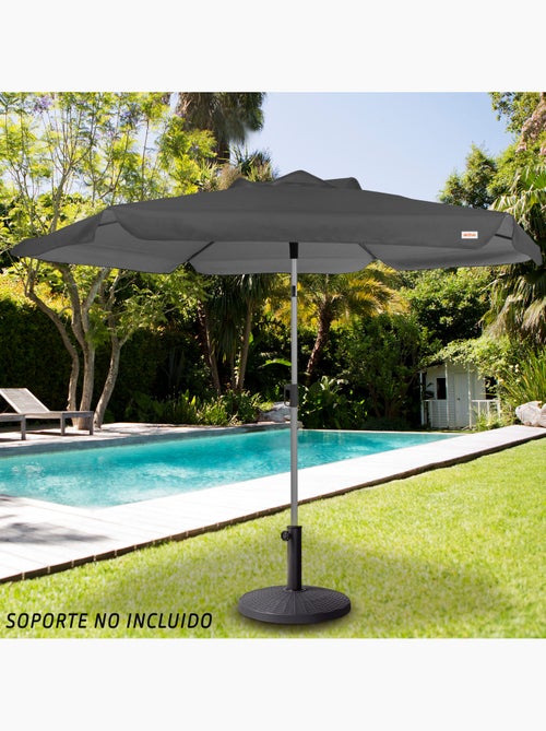 Aktive guarda-sol de jardim grande basculante hexagonal antracite 230 cm uv50 - Kiabi