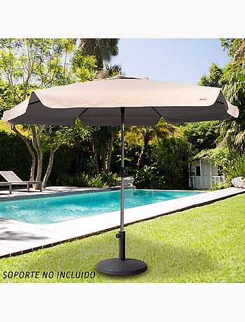 Aktive guarda-sol de jardim grande hexagonal basculante marfim 230 cm uv50