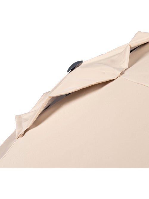 Aktive guarda-sol de jardim grande hexagonal basculante marfim 230 cm uv50 - Kiabi Aktive guarda-sol de jardim grande hexagonal basculante marfim 230 cm uv50 - Kiabi