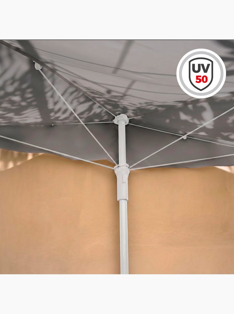 Aktive guarda-sol de parede retangular para jardim cinzento 160x100 cm Cinza - Kiabi