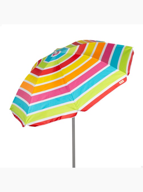 Aktive guarda-sol de praia 8 varetas 160 cm cores às riscas - Kiabi