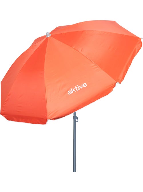 Aktive guarda-sol de praia 8 varetas 180 cm coral - Kiabi