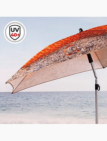 Aktive guarda-sol de praia 8 varetas 180 cm estrela-do-mar