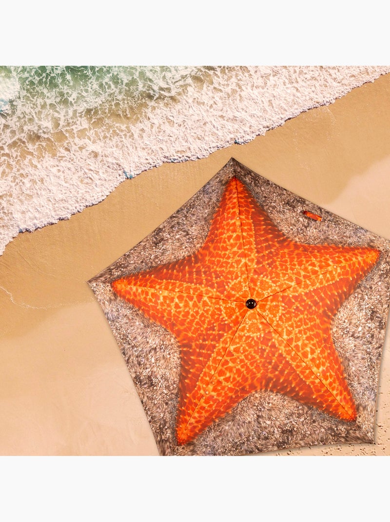 Aktive guarda-sol de praia 8 varetas 180 cm estrela-do-mar Multicolorido - Kiabi