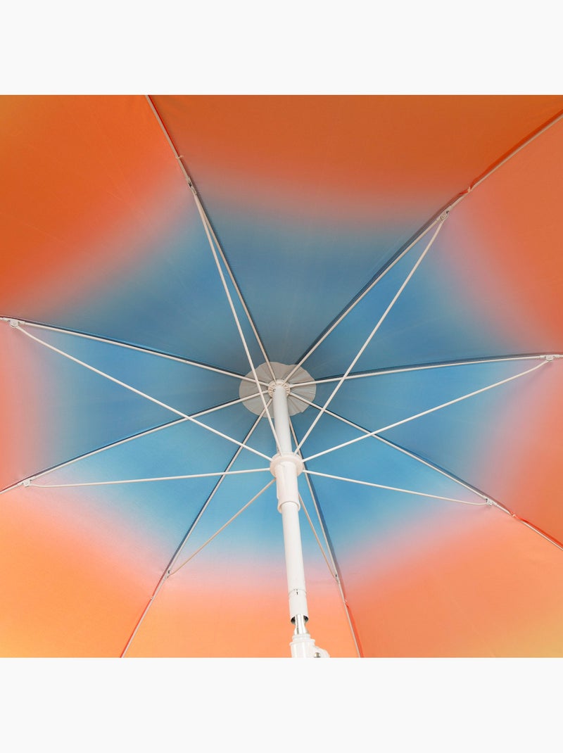 Aktive guarda-sol de praia 8 varetas 180 cm inclinável com estampa multicolorida Multicolorido - Kiabi
