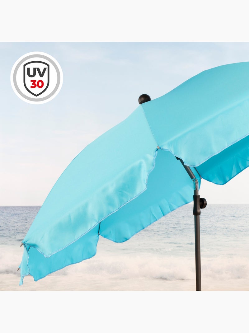 Aktive guarda-sol de praia 8 varetas 200 cm azul Azul - Kiabi