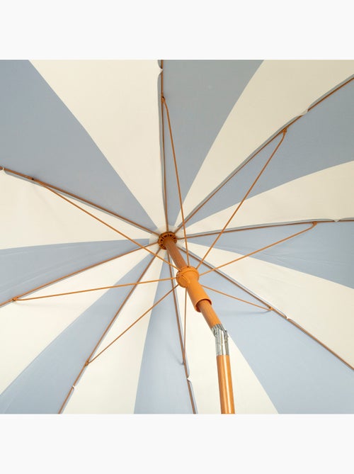 Aktive guarda-sol de praia, 8 varetas, 200 cm, design náutico com franjas - Kiabi