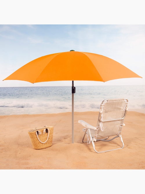 Aktive guarda-sol de praia 8 varetas 220 cm laranja com cabide - Kiabi Aktive guarda-sol de praia 8 varetas 220 cm laranja com cabide - Kiabi