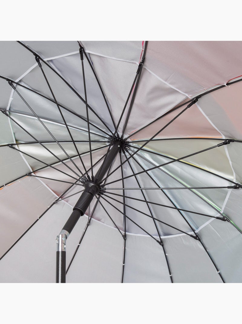 Aktive guarda-sol de praia anti-vento 16 varetas 220 cm multicolorido Multicolorido - Kiabi