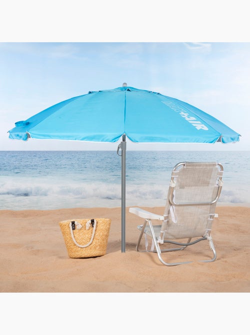 Aktive guarda-sol de praia anti-vento 8 varetas 200 cm azul - Kiabi
