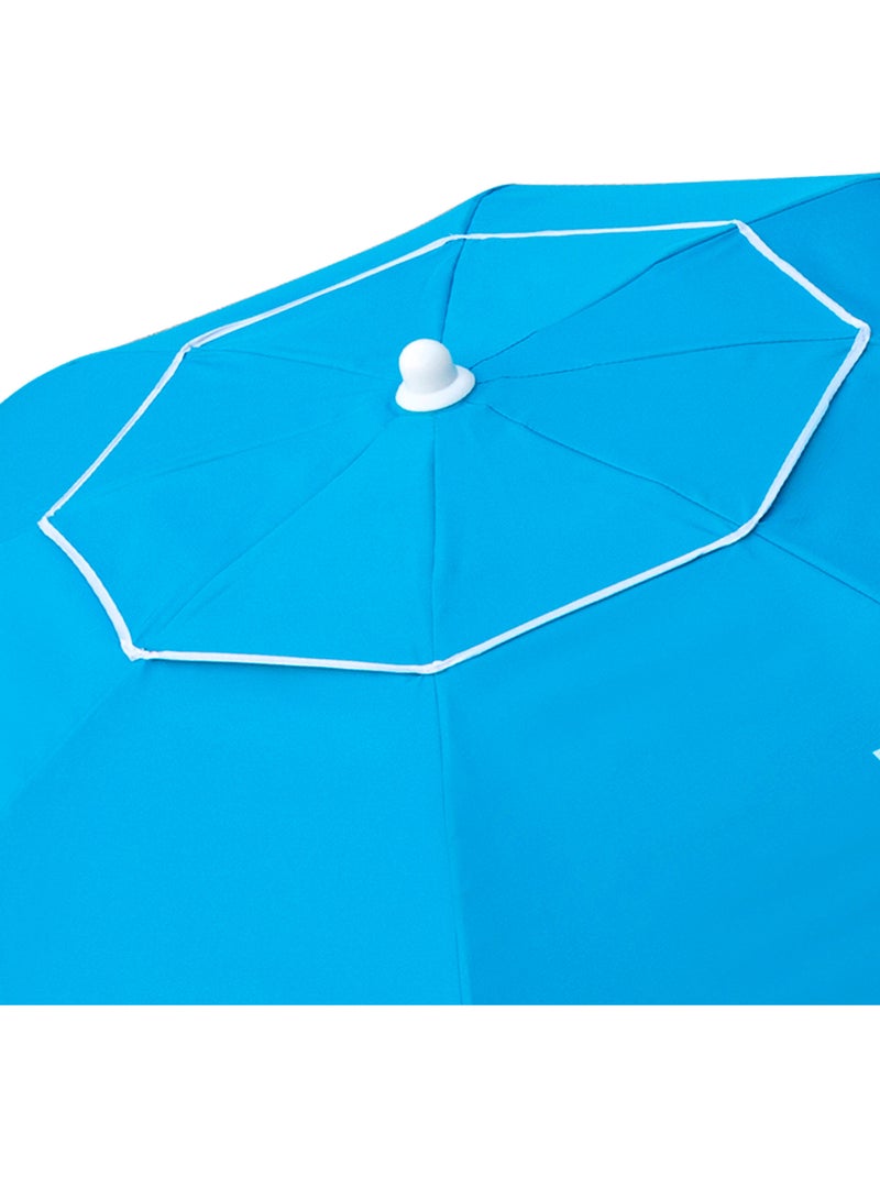 Aktive guarda-sol de praia anti-vento 8 varetas 220 cm azul Azul - Kiabi