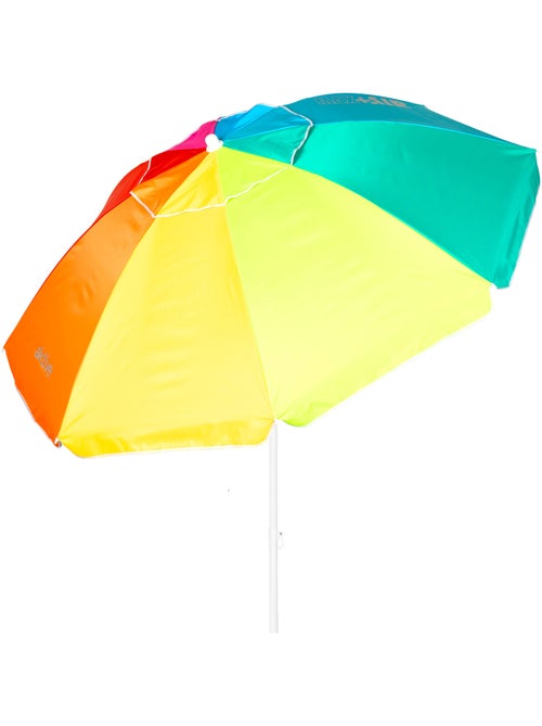 Aktive guarda-sol de praia anti-vento 8 varetas 220 cm multicolorido - Kiabi Aktive guarda-sol de praia anti-vento 8 varetas 220 cm multicolorido - Kiabi