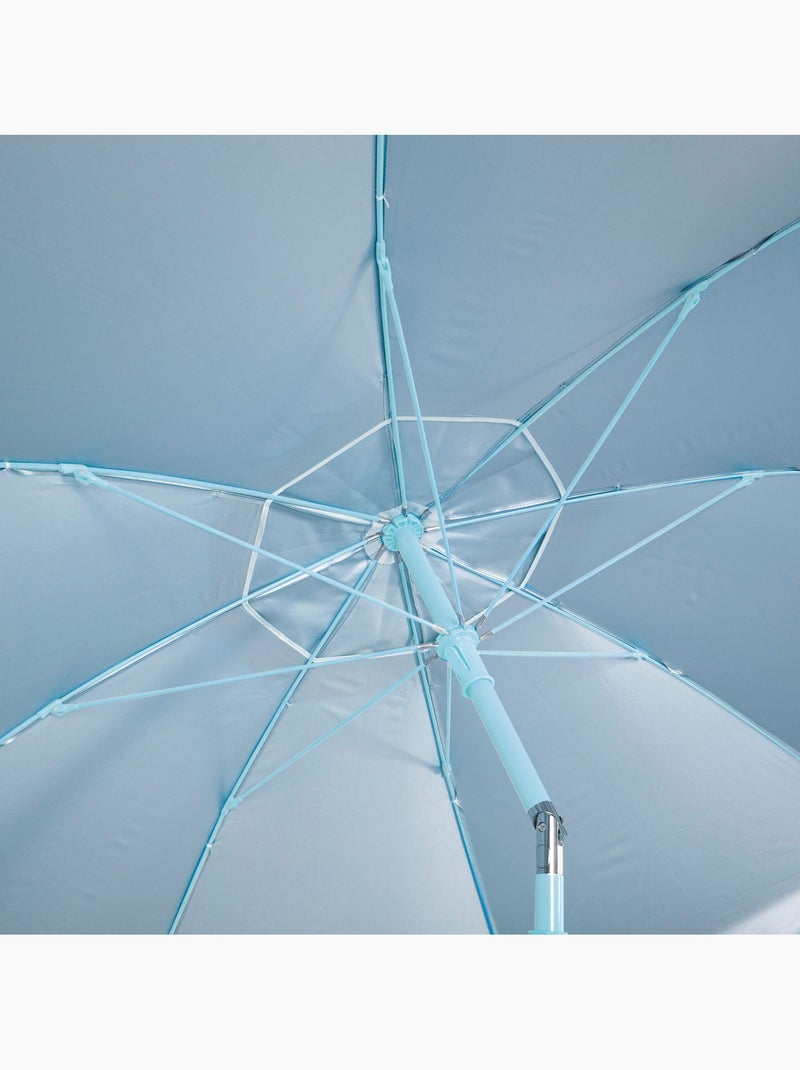 Aktive guarda-sol de praia inclinável com proteção uv50 d220 cm Azul-celeste - Kiabi