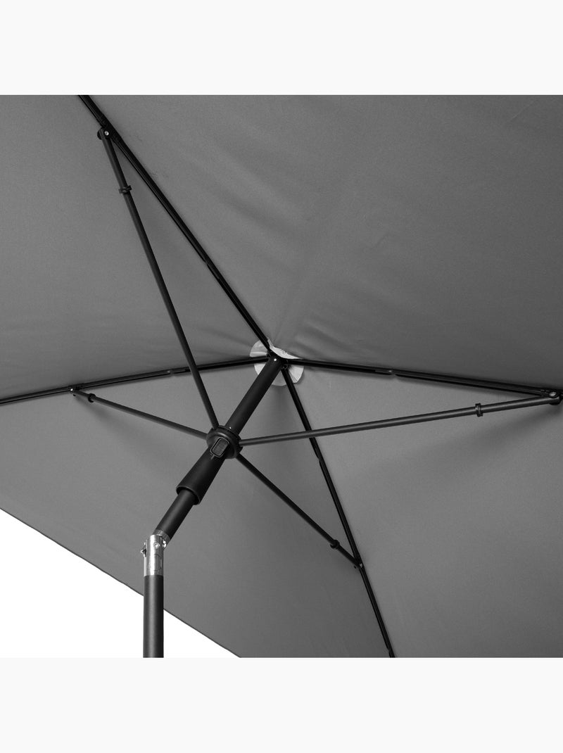 Aktive guarda-sol retangular 180x145 cm Cinza - Kiabi