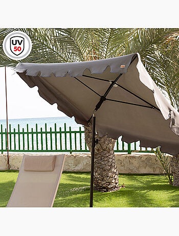 Aktive Guarda-sol retangular 200x125 cm com proteção UV50