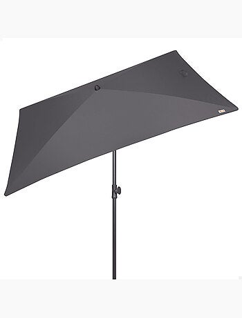 Aktive guarda-sol retangular inclinável cor antracite 200x125 cm uv30