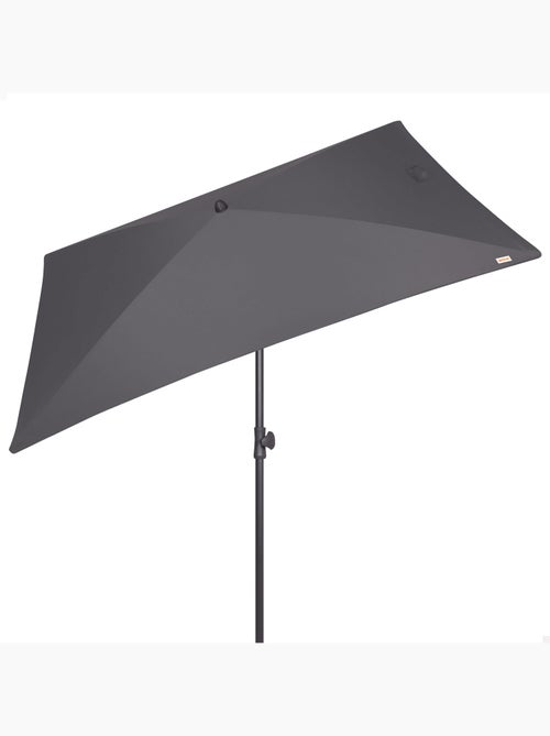 Aktive guarda-sol retangular inclinável cor antracite 200x125 cm uv30 - Kiabi