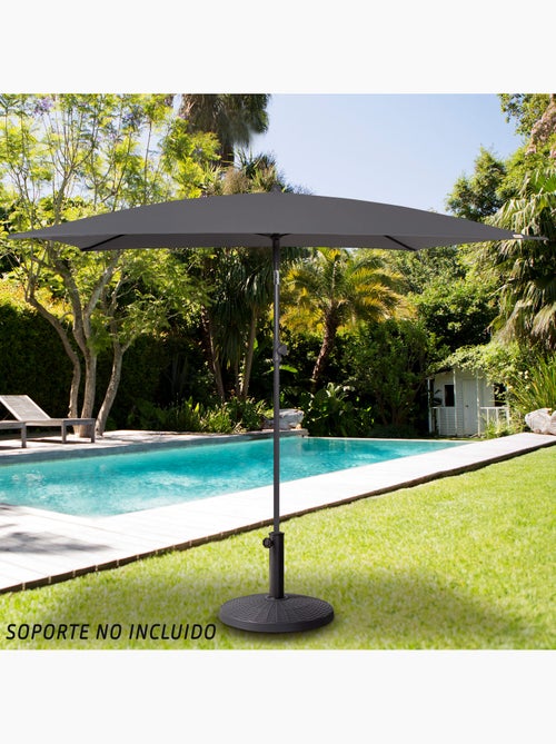 Aktive guarda-sol retangular inclinável cor antracite 200x125 cm uv30 - Kiabi