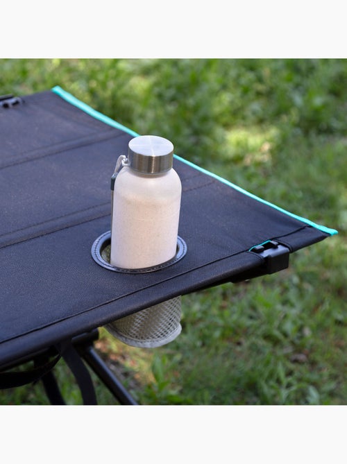 Aktive mesa de acampamento dobrável 62x56x42 cm com porta-copos - Kiabi
