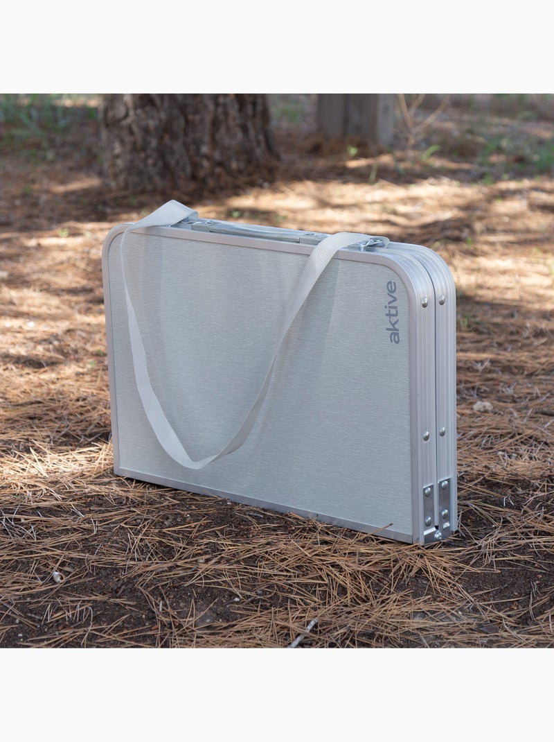 Aktive mesa de acampamento dobrável bege antiderrapante com rede de apoio Cinza - Kiabi