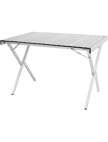 Aktive mesa de acampamento dobrável em alumínio, antiderrapante e removível