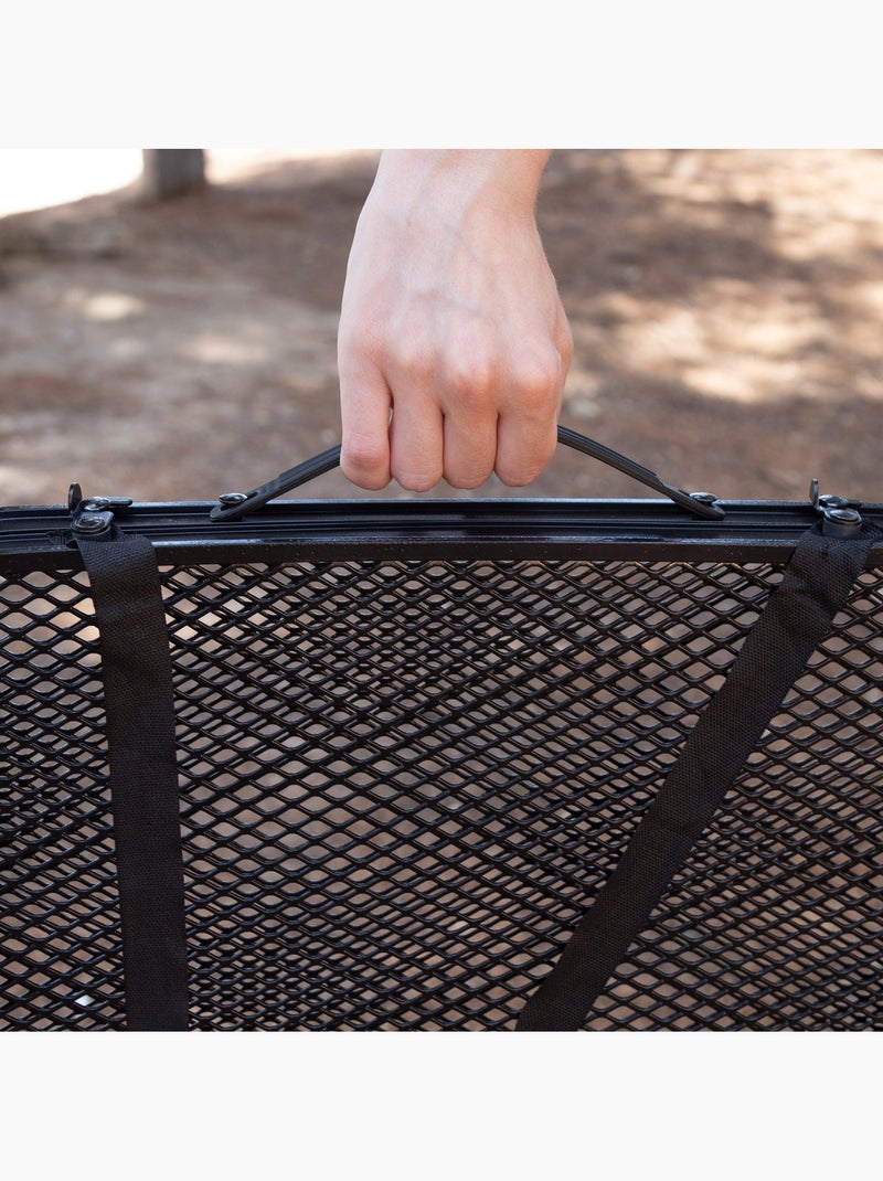 Aktive mesa de acampamento dobrável pequena com mala preta ultraleve e antiqueda para churrascos Preto - Kiabi