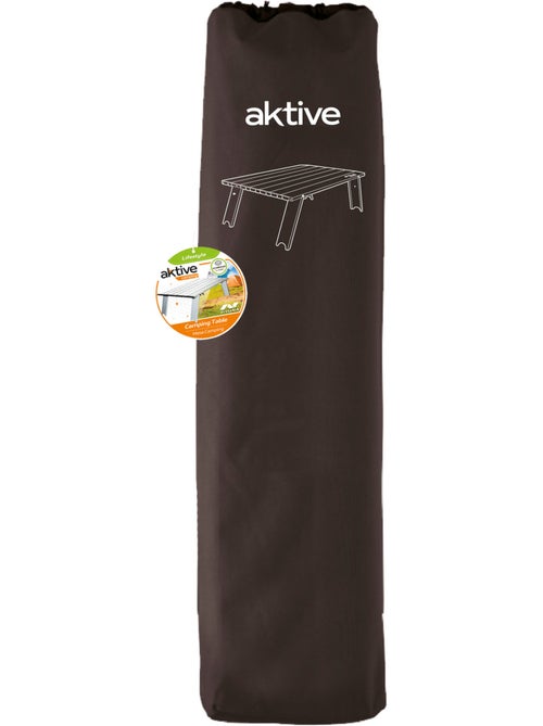 Aktive mesa de acampamento dobrável pequena de alumínio ultraleve de 55x41x20 cm - Kiabi