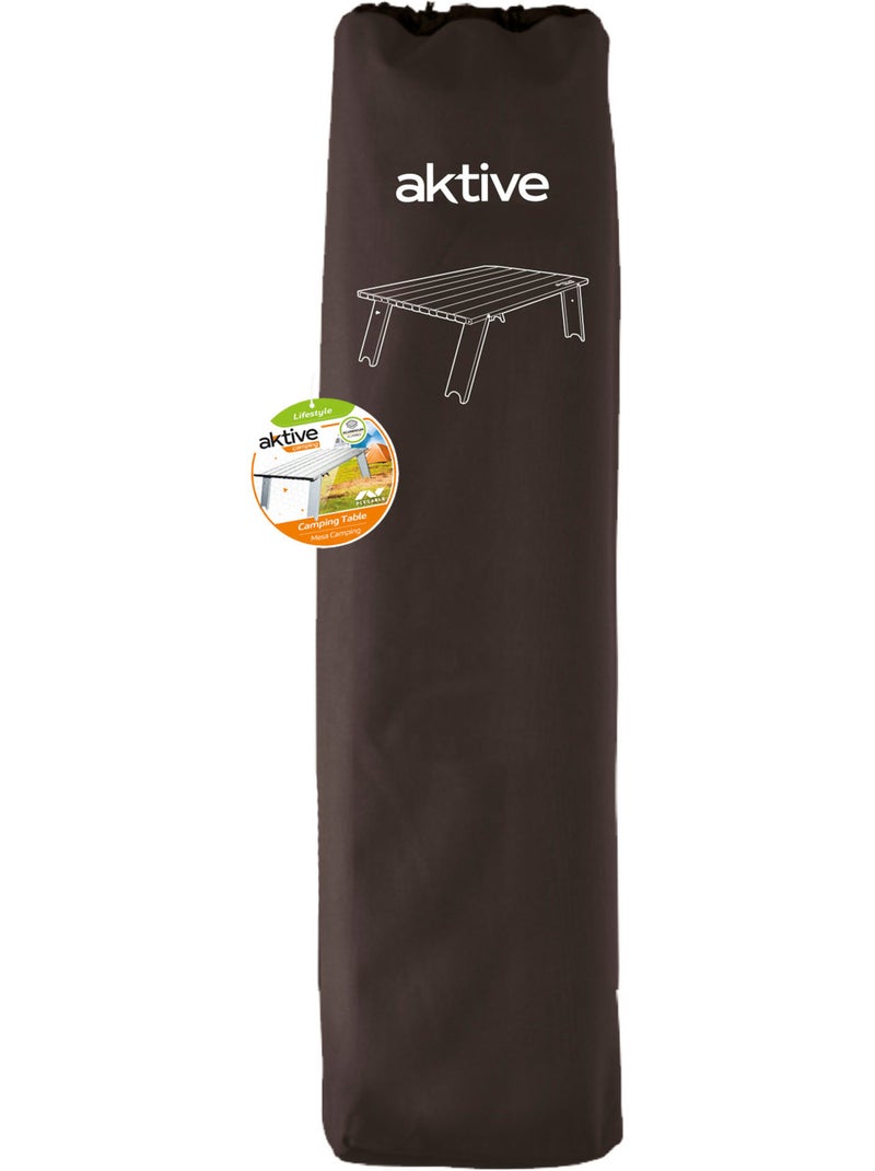 Aktive mesa de acampamento dobrável pequena de alumínio ultraleve de 55x41x20 cm Cinza - Kiabi