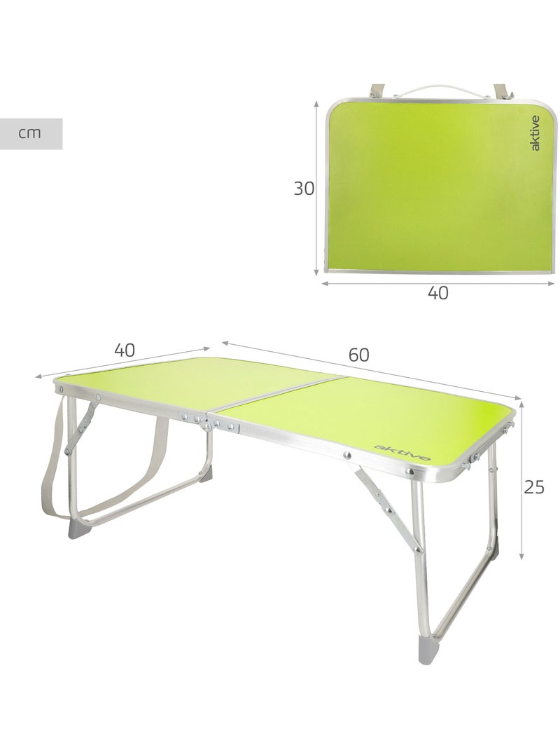 Aktive mesa de camping dobrável verde com alça 60x40x25 cm Verde - Kiabi
