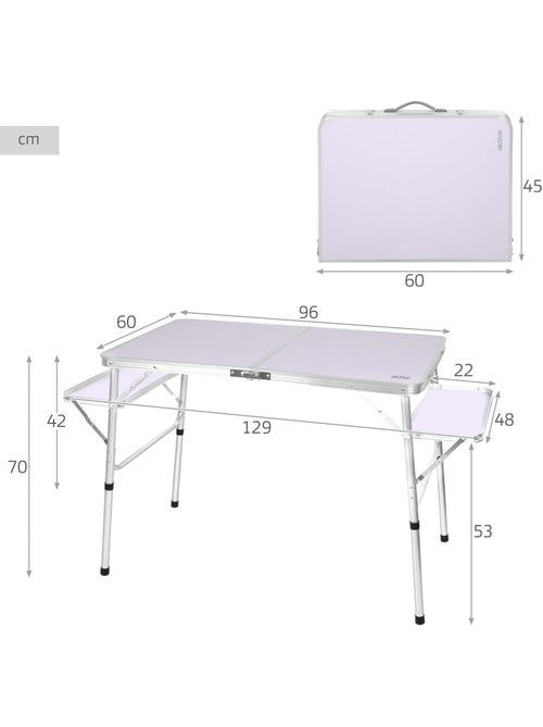 Aktive mesa dobrável com altura ajustável - Kiabi