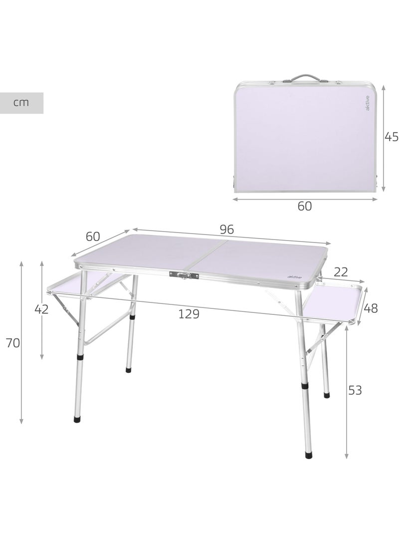 Aktive mesa dobrável com altura ajustável Branco - Kiabi