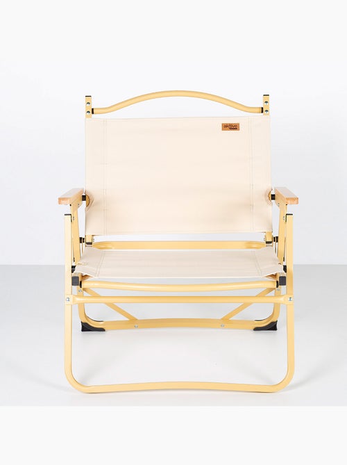 Aktive pack 2 cadeiras de glamping 47x42x62 cm creme com bolso - Kiabi