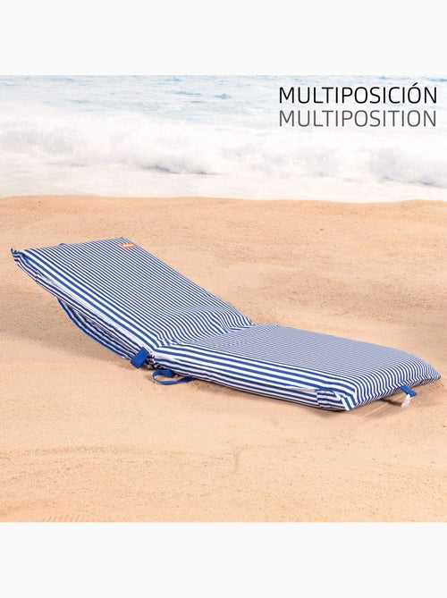 Aktive pack 2 cadeiras praia baixas com múltiplas posiçõe, 40x48x56 cm com bolso traseiro - Kiabi