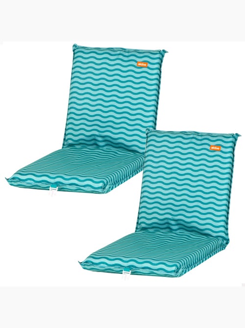 Aktive pack 2 cadeiras praia baixas com múltiplas posições 40x48x56 cm bolso traseiro - Kiabi Aktive pack 2 cadeiras praia baixas com múltiplas posições 40x48x56 cm bolso traseiro - Kiabi