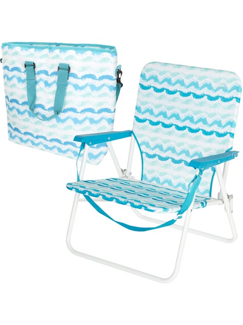 Aktive pack de praia: cadeira baixa (45x40x70 cm) + refrigerador portátil de 20 litros - Kiabi Aktive pack de praia: cadeira baixa (45x40x70 cm) + refrigerador portátil de 20 litros - Kiabi