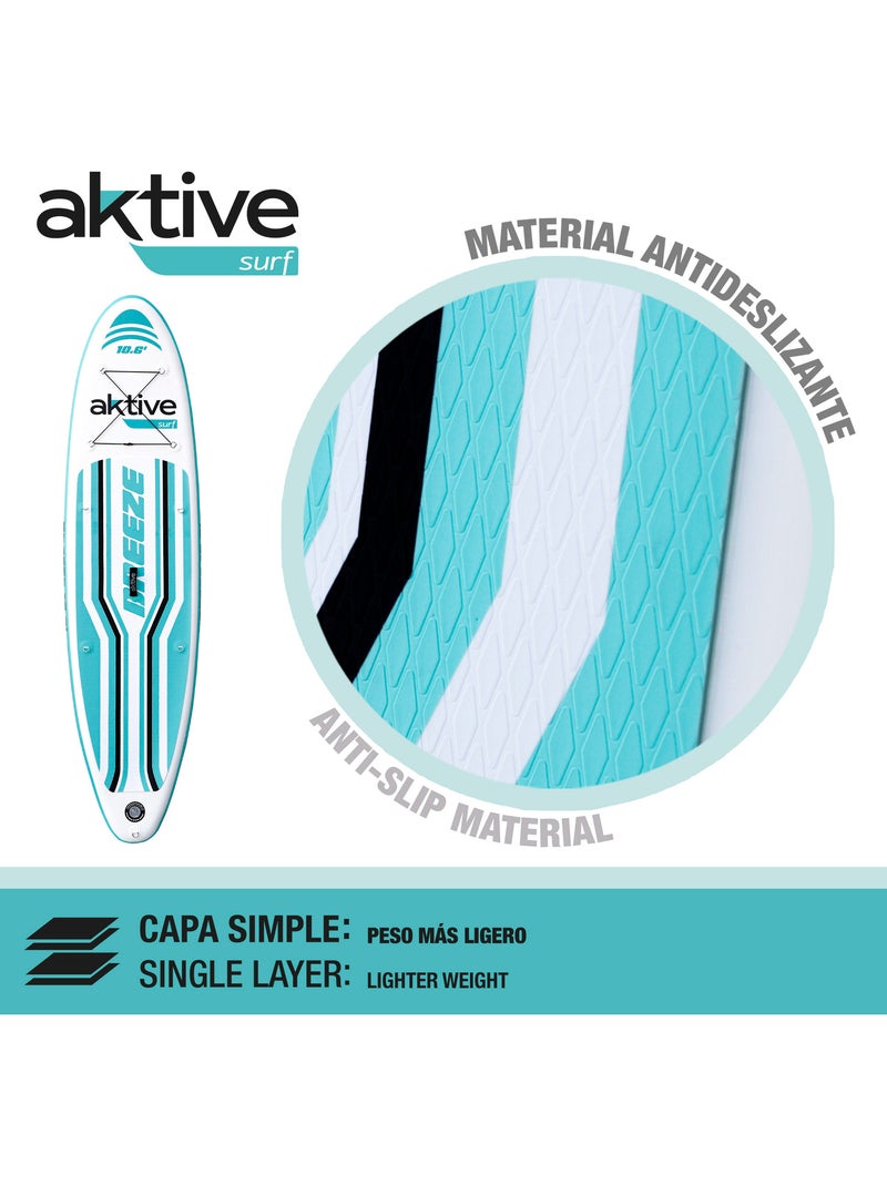 Aktive prancha de stand up paddle inflável para iniciantes, 10,6'' N/D - Kiabi