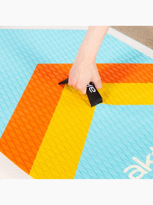 Aktive prancha de stand up paddle inflável para iniciantes com mochila, bomba e remo - Kiabi