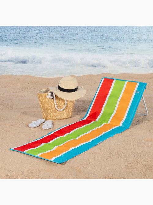 Aktive tapete de praia com encosto reclinável multicolorido - Kiabi Aktive tapete de praia com encosto reclinável multicolorido - Kiabi