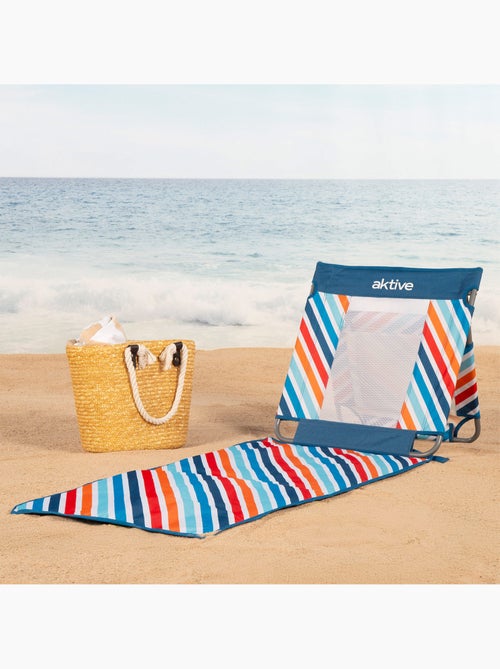 Aktive tapete de praia reclinável multicolorido com cooler - Kiabi Aktive tapete de praia reclinável multicolorido com cooler - Kiabi