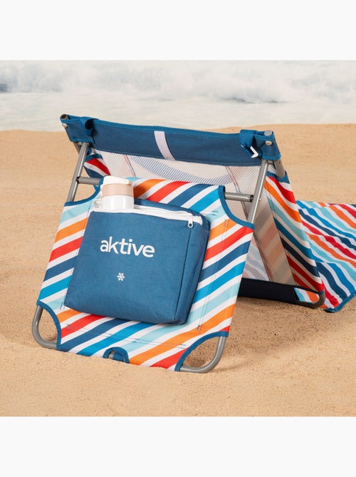 Aktive tapete de praia reclinável multicolorido com cooler - Kiabi Aktive tapete de praia reclinável multicolorido com cooler - Kiabi