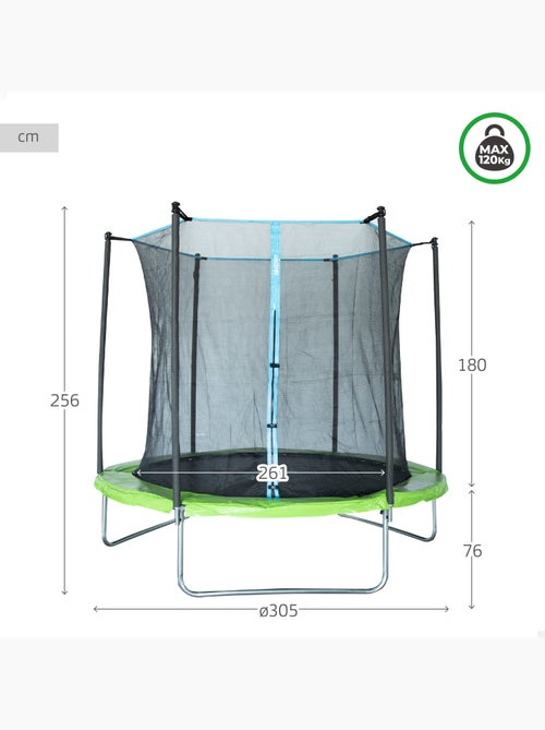 Aktive Trampolim infantil ao ar livre Ø261 cm - Kiabi