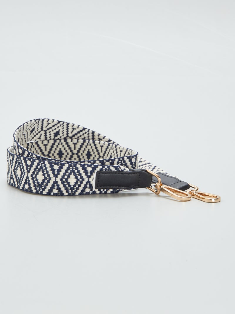 Alça de saco amovível estampado AZUL - Kiabi