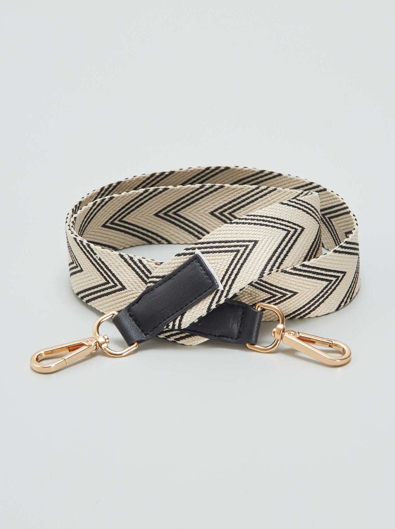 Alça de saco amovível estampado PRETO - Kiabi