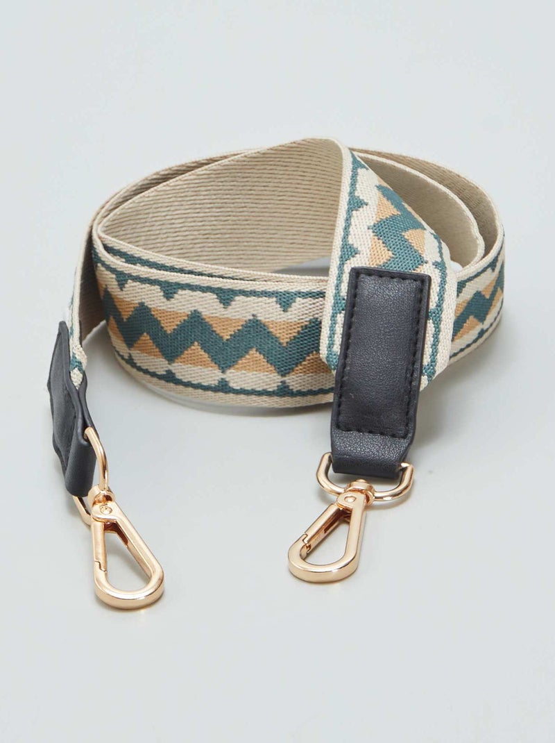 Alça de saco amovível estampado VERDE - Kiabi
