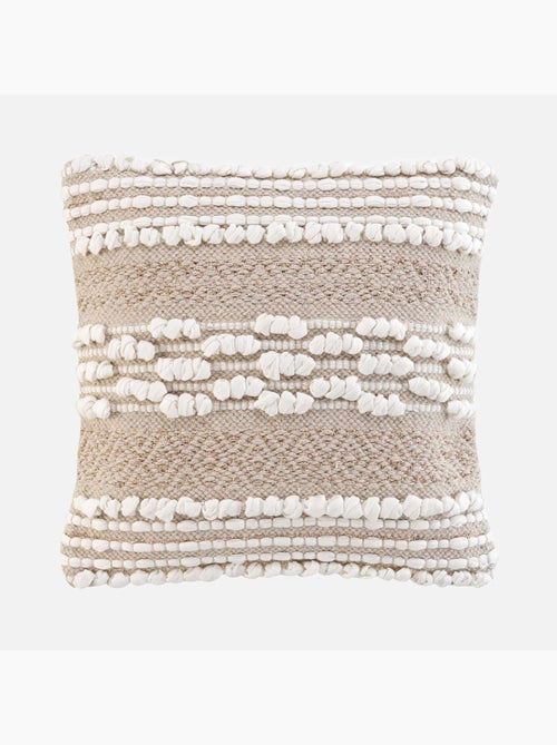 Almofada amovível em polycotton com bordados e fios metálicos - Kiabi