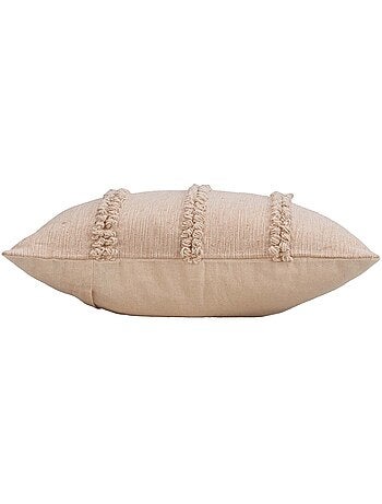 Almofada amovível em polycotton com tiras com fivela