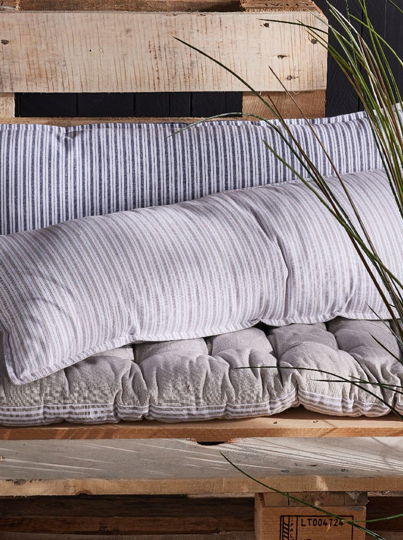 Almofada às riscas CINZA - Kiabi