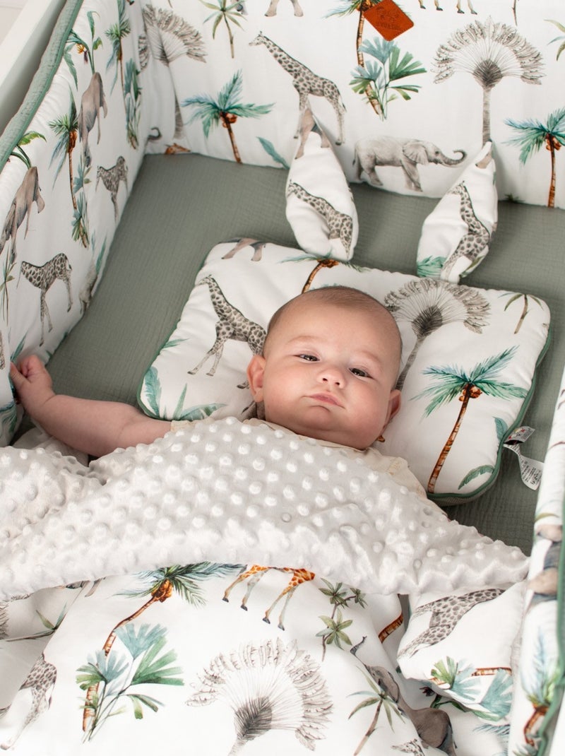 Almofada bebé plana e reversível em algodão | sevira kids Multicolorido - Kiabi